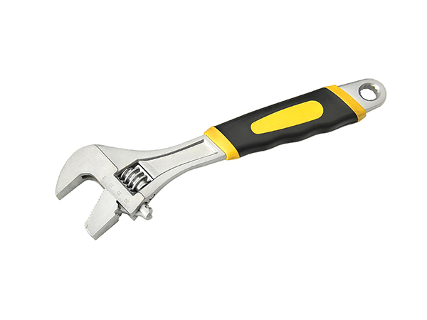 Rubber Handle Adjustable Wrench