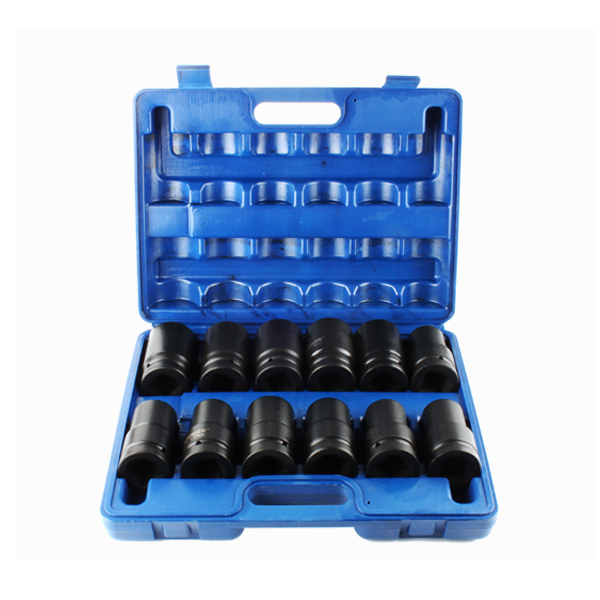 12PCS 1＂ Dr. Impact Deep Socket Wrench Kit